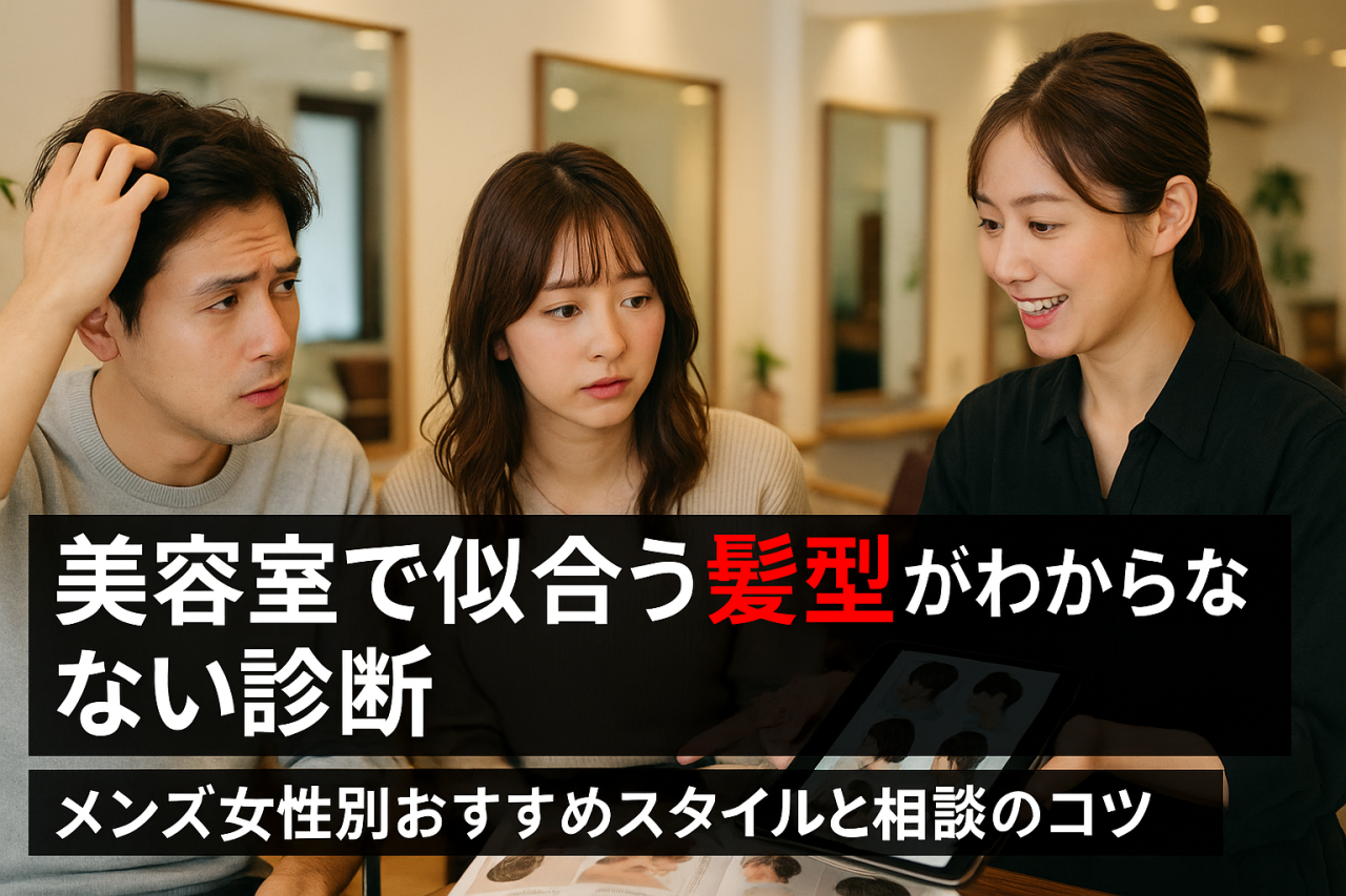 美容室で似合う髪型がわからない原因と診断法メンズ女性別おすすめスタイルと相談のコツ