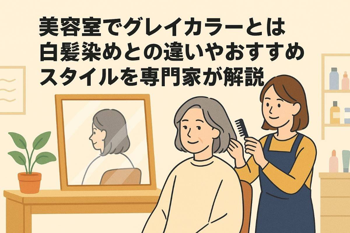美容室でグレイカラーとは白髪染めとの違いやおすすめスタイルを専門家が解説