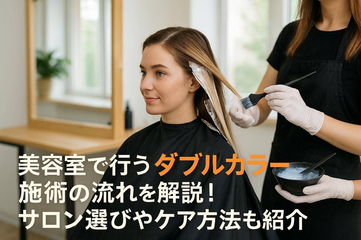 美容室で行うダブルカラー施術の流れを解説！サロン選びやケア方法も紹介